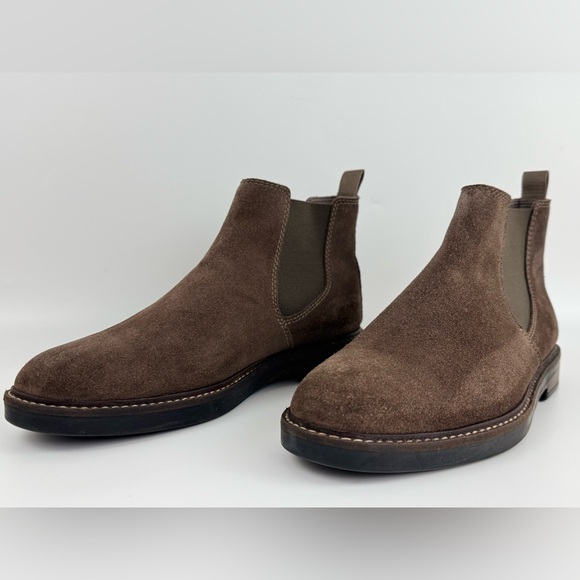 Men's Collection Clarks Paulson Up Suede Pull On Ankle Boots, US Size 8.5M Brown - Picture 5 of 13